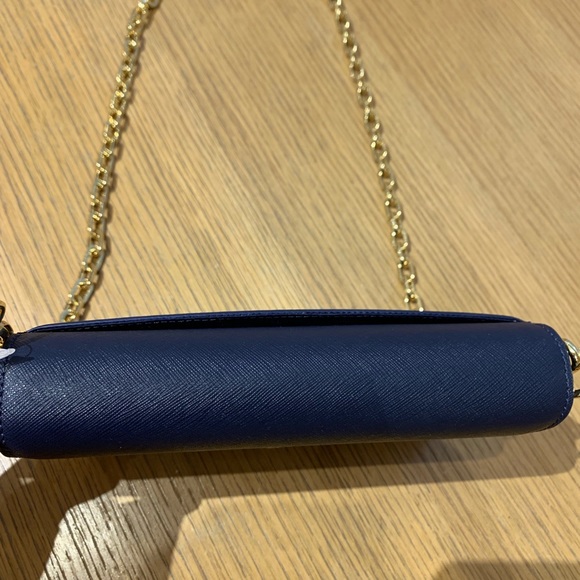 💗Tory Burch Emerson chain wallet navy Robinson - Picture 3 of 8